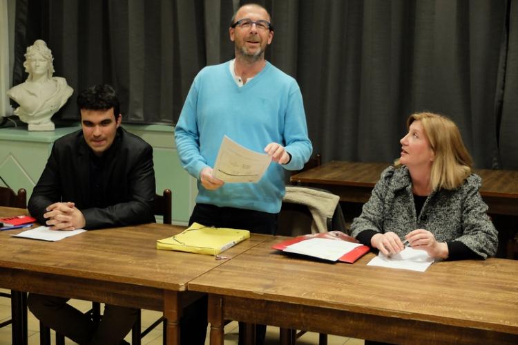 Jean-François Périlhou, Philieppe Bonnefoi et Stéphanie Chatillon. 