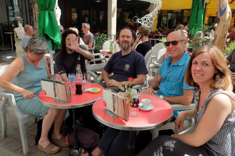 Les cinq coprésidents, Florence Gosset, Gipé, Davide Galbiati, Bruno Bienfait, Eva Vermeerbergen. 