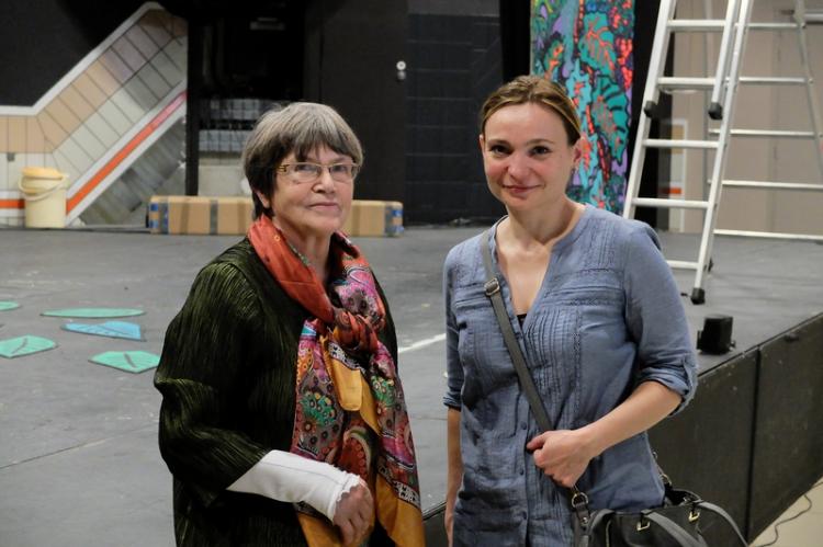 Annie Blazy et Emilie Absire, en avril 2014
