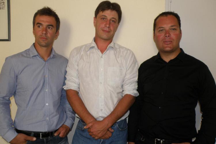 de G à D : Florian Conil, Vincent Blouvac et Benjamin Blanc
