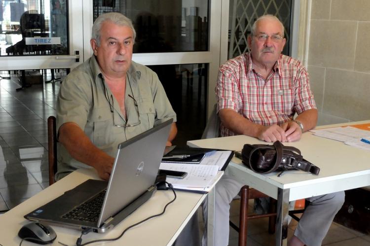 Pierre Mathieu, président, et Robert Grellier, garde-chasse assermenté