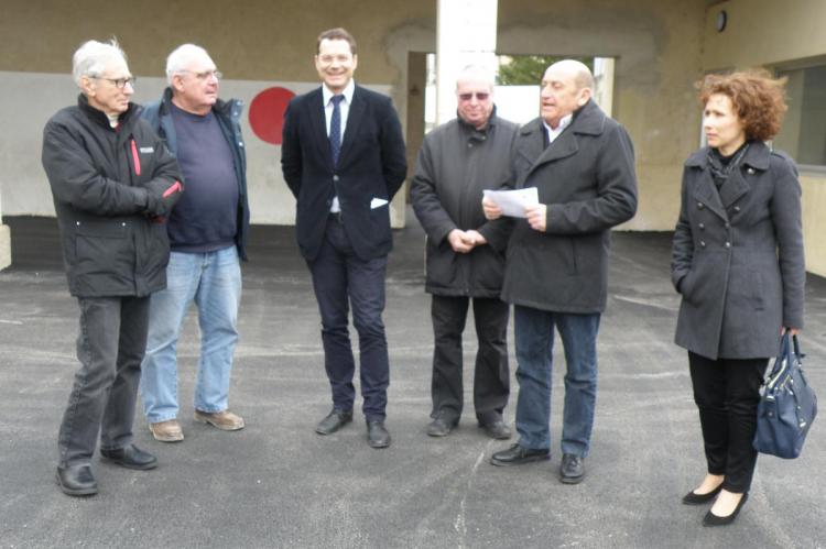 de G à D : Joël Moczadlo, Jean-Claude Muscat, Francis Adolphe, Henri Andrieu, Dominique Bodon, Stéphanie Borras