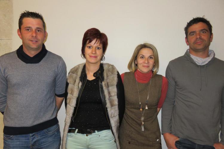 Nicolas Guiméty, Marlène Vallon, Véronique Bernard, Benjamin Aubery
