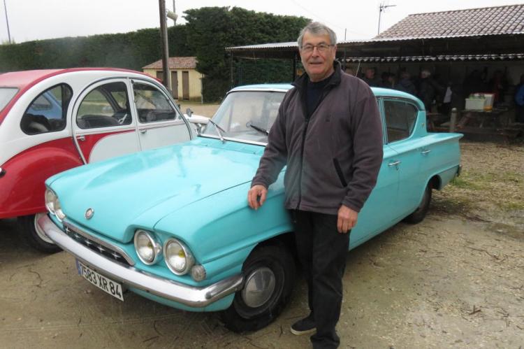 Lucien Leaunes et sa Ford Consul 315