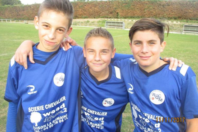 Les buteurs Mathias, Paul et Teeven