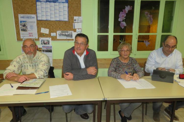 de G à D : Juan Saz, Dominique Labrurye, Adélaïde Blanchard, Jöel Blanc