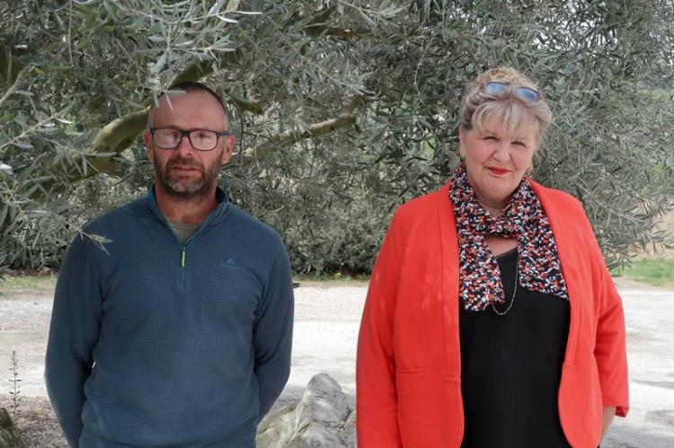 Le maire Florence Bertrand et son premier adjoint Alain André