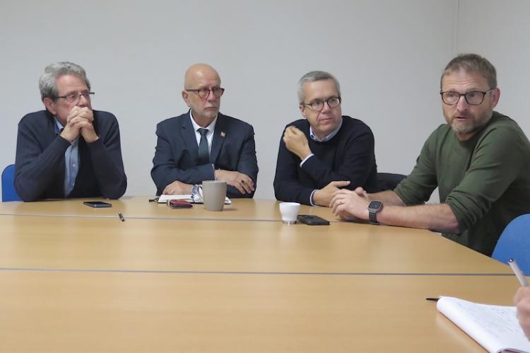 Alain Milon, Lucien Stanzione, Jean-Baptiste Blanc et Thierry Vaute.