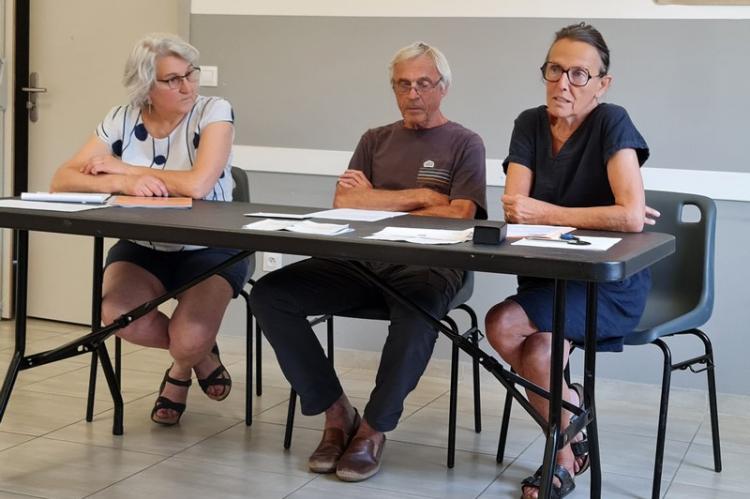 De gauche à droite, Christiane Fiorentino, Gilles Déléage et Madeleine Faye.