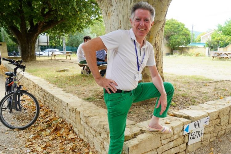 Alain Louisot, président de l’association « À Chœur Joie », au quartier général des Choralies
