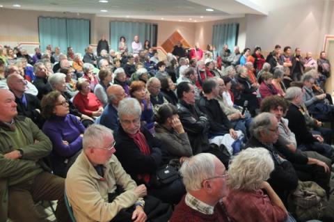 La salle de l'espace culturel était plus que pleine