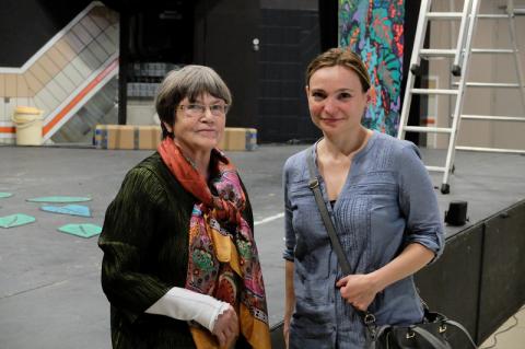 Annie Blazy et Emilie Absire, en avril 2014