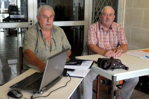 Pierre Mathieu, président, et Robert Grellier, garde-chasse assermenté
