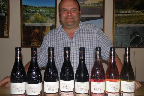 Jérôme Benoît et ses vins primés