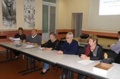 Les élus, Dominique Bodon, Myriam Bertrand, Joël Moczadlo et Noëlla Rommel