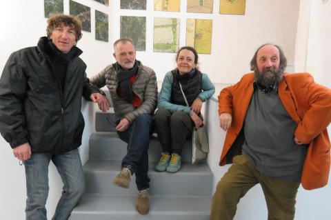 de G à D : Philippe Chitarrtini, Christian Valverde, Pascale Hugonnet et Michel Barjol