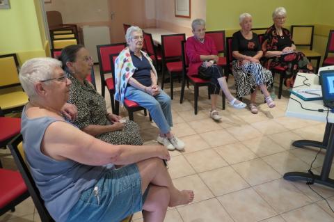 Pendant la conférence