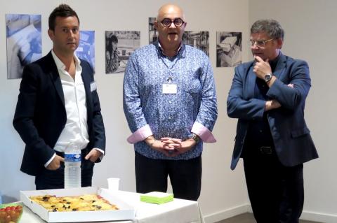 David Lorenzi, Éric Taffin et Jean-Pierre Largier ont reçu une quarantaine d’entrepreneurs.