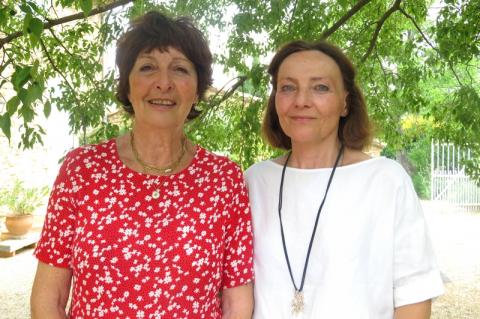  Brigitte Brienne, Présidente et à gauche Rose Gonnet, membre du CA