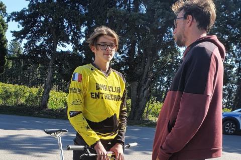 Maé et son coach André