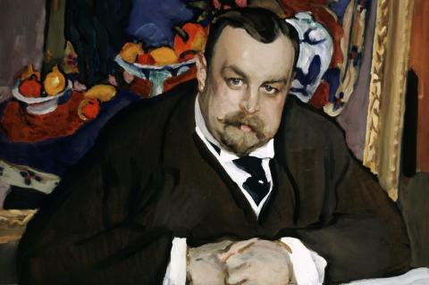 Valentin Sérov, Portrait du collectionneur de la peinture moderne russe et française Ivan Abramovitch Morozov , Moscou, 1910.