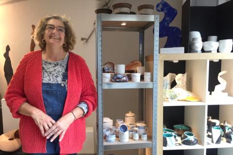 Cendrine Rempenault dans la Galerie « Espace les 3 À »