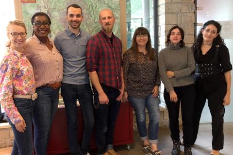 Joris Lech, nouveau directeur de l’office de tourisme (3e en partant de la gauche) avec son équipe.