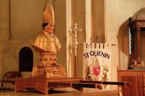 Le buste reliquaire du saint se trouve à la cathédrale