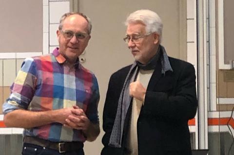 Jean-Marc Mignon et Antoine Abou, président de l'Université pour tous