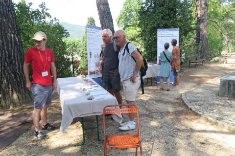 Les stands sont installés devant le musée
