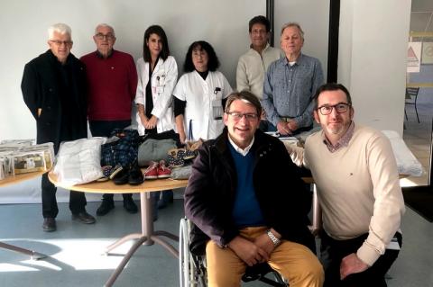 Jean Philippe Thomas, président du Lions et Blaise, Chamaret, directeur de l’hôpital de Vaison