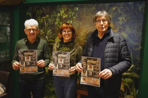 Les responsables de l’AECM : Patrick Neyrat, président, Françoise Bellet, membre du conseil d’administration, Daniel Manucci, vice président.