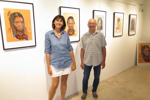 Virginie Zapata et Serge Chevalier, adjoint au maire.