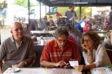 Bruno Alberro avec Pierre et Martine Scherer du 