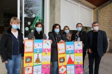 Remise des cartes à Sablet