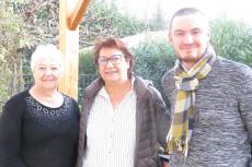 Noêlla, Véronique et Vincent les coordinateurs organisateurs