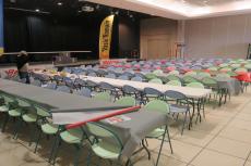Un repas était prévu le soir pour les concurrents