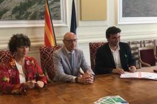 Anne Deligny, présidente du tribunal judiciaire de Carpentras, Philippe, Lejeune, président du tribunal judiciaire d’Avignon et Jean-François Périlhou