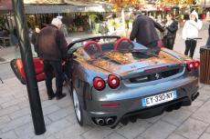 La promenade en Ferrari a fait réver petits et grands.