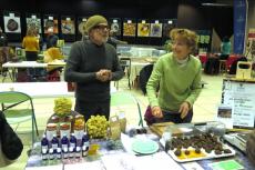 Nicolas Monnier sur son stand
