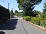 La portion qui sera élargie sur l'avenue du Chanoine Sautel