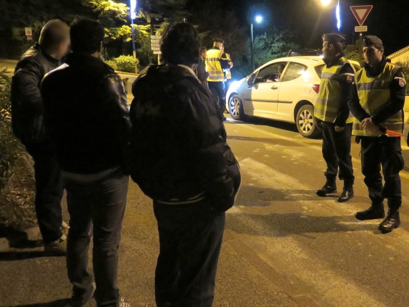 CONTRÔLE NOCTURNE DE GENDARMERIE