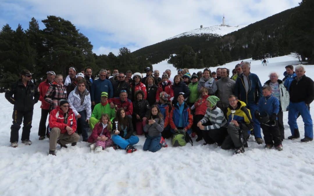 DERNIÈRE COMPÉTITION DE SKI SUR LE MONT SEREIN