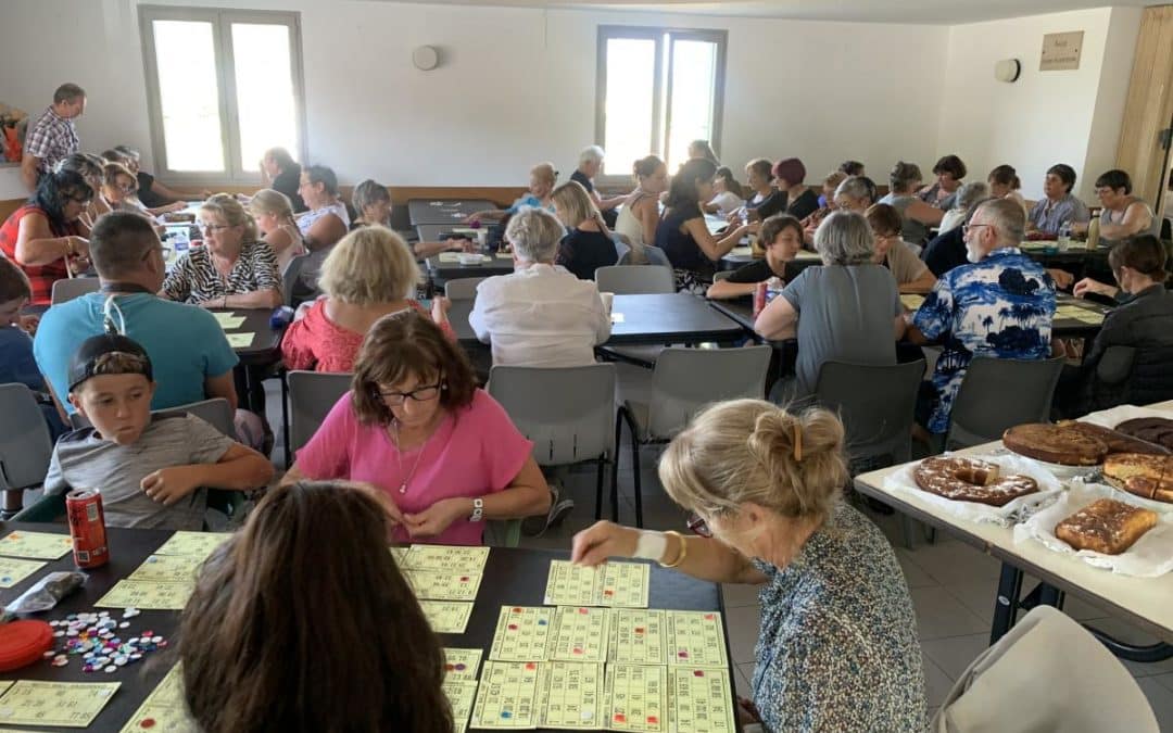 BEAU SUCCÈS DU LOTO DE LA SOCIETE DE CHASSE  » L&rsquo;ALOUETTE »