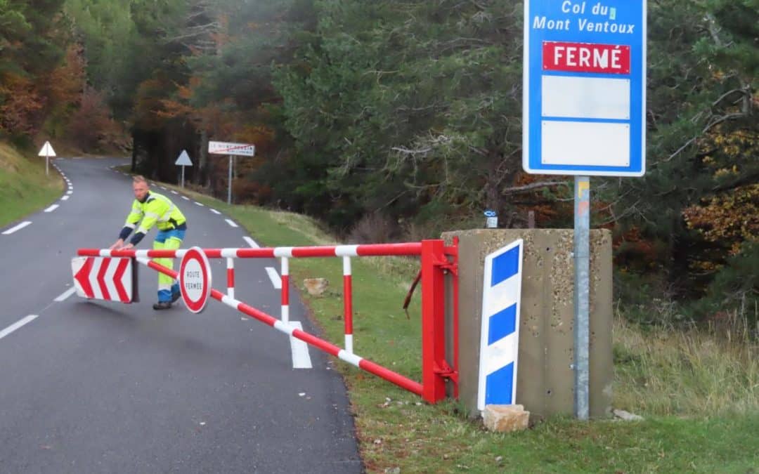 FERMETURE DES ROUTES MENANT AU SOMMET DU MONT VENTOUX