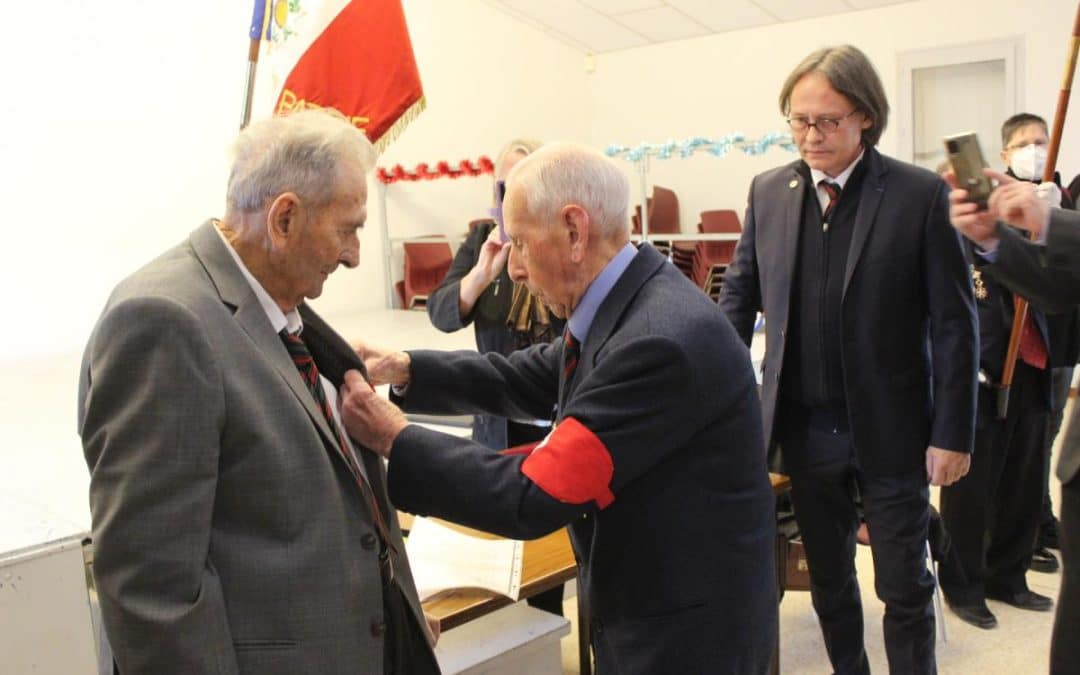 ANDRÉ ALAZARD, ANCIEN RÉSISTANT REÇOIT LA LÉGION D&rsquo;HONNEUR