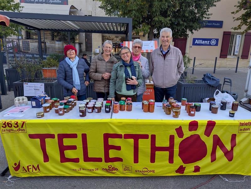 VENTES DE CONFITURES AU PROFIT DU TÉLÉTHON