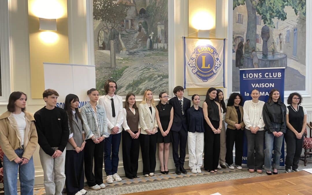Première étape du concours d’éloquence du Lions à Vaison
