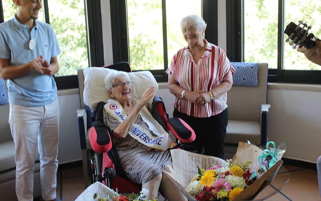 Suzanne Chamfort a fêté ses 100 ans à la résidence Pommerol